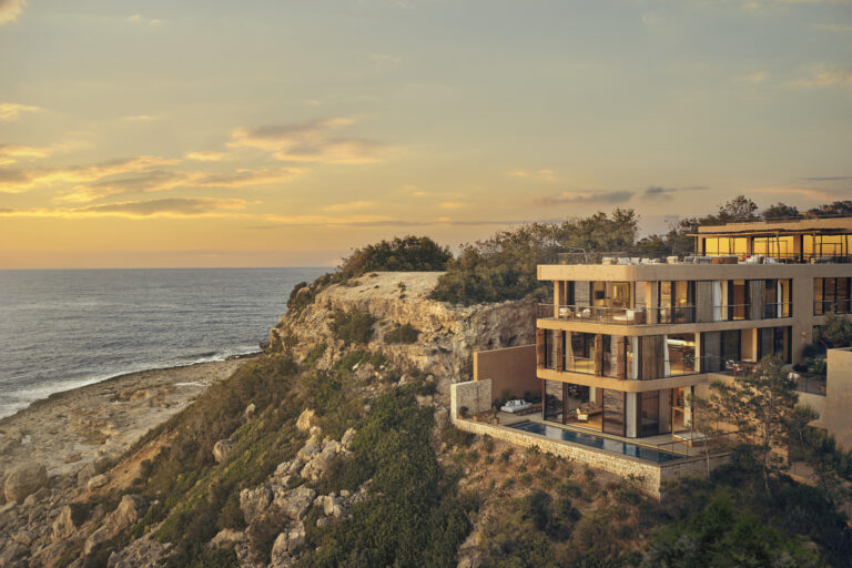 Six Senses Ibiza The Cliffhanger Mansion Aerial Shot scaled