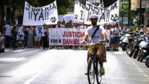 manifiestacion ciclista muerto