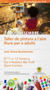 20231216 Taller pintura aire libre adultos Ca n'Andreu des Trull