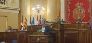El senador de Ibiza y Formentera, Juanjo Ferrer, en un pleno en el Senado. Archivo.