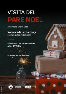 Cartell visita pare noel