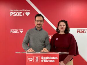 Rafa Ruiz, en la sede del PSOE