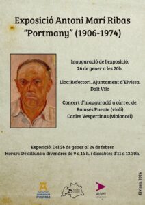El folleto de presentaci&oacute;n de la muestra organizada por el Ayuntamiento de Ibiza