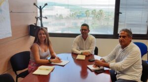 Marta Vidal y Rafael Triguero se reunieron esta ma&ntilde;ana.