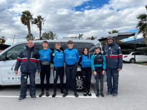 Los representantes del Club N&agrave;utic Sant Antoni.