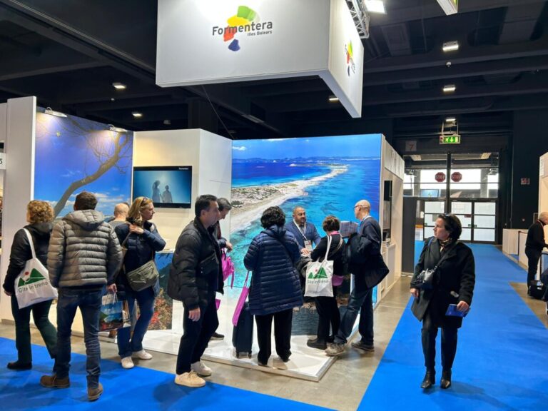 El stand de Formentera en la BIT de Milán.