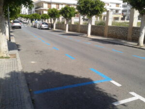 zona azul aparcamiento