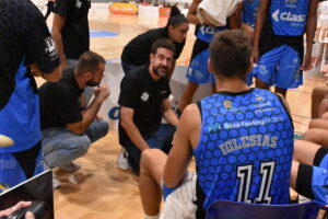 David Barrio en un partido del CB Sant Antoni.