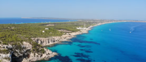 Imagen de las costas de Formentera