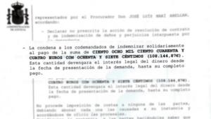 Parte de la sentencia Parte de la sentencia de primera instancia
