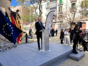 Vicent Mar&iacute; en medio de su discurso por el D&iacute;a de las Islas Baleares.