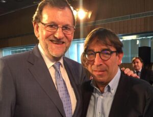 Juan Carlos Garau junto al ex presidente del Gobierno, Mariano Rajoy.