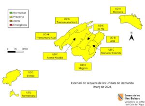 Mapa de reservas h&iacute;dricas del Govern.
