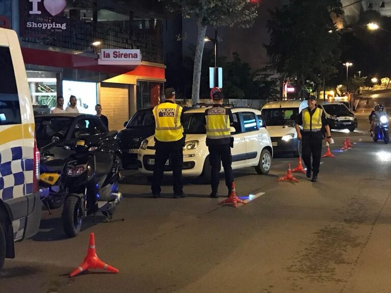 Operativo de la Policía de Ibiza.