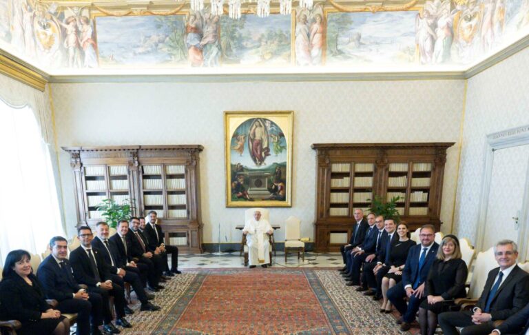 Recepción Papa Francisco al Grupo de Ciudades Patrimonio de la Humanidad de España.