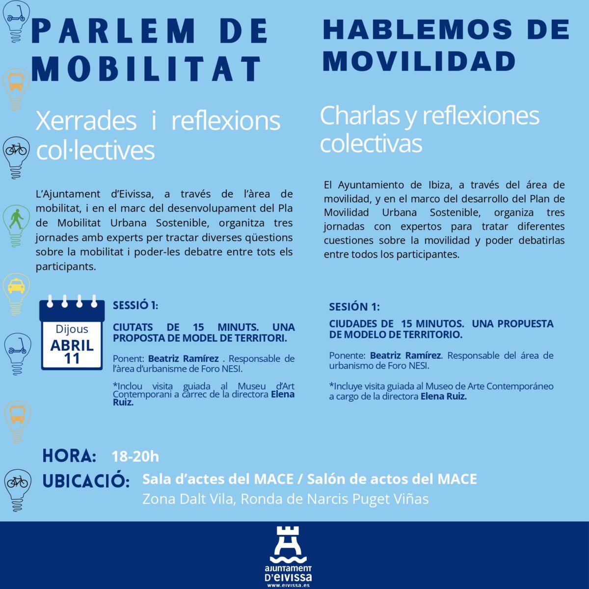 ‘Hablemos de movilidad. Charlas y reflexiones colectivas’