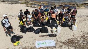 Recogida de residuos en Formentera.