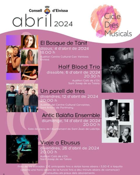 ciclo dies musicals en ibiza durante abril