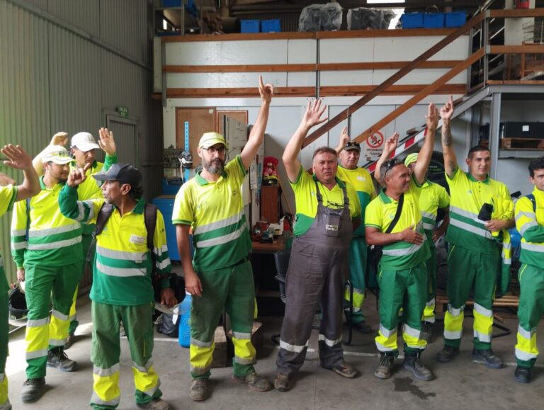 Trabajadores de residuos de Formentera.