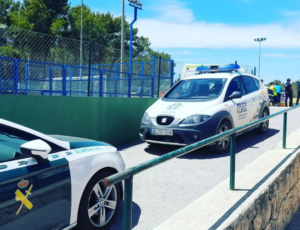Polic&iacute;a de Sant Joan junto a la Guardia Civil.