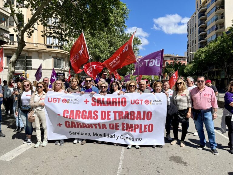 UGT Baleares en la marcha del 1 de mayo