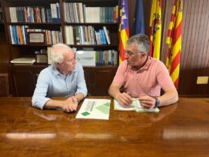 El presiente de PIMEEF, Alfonso Rojo, y el gerente de Herbusa, Toni Ribas.