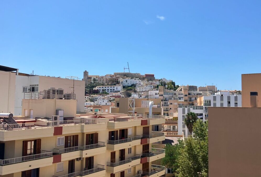 Crane of the Parador de Ibiza.