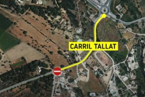 Cortes en la carretera de Santa Eul&agrave;ria durante toda la semana