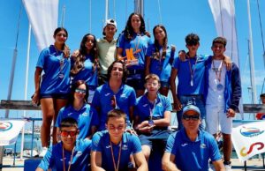 Equipo del Club N&agrave;utico Santa Eulalia.