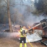 Incendio en una infravivienda de Sant Josep.