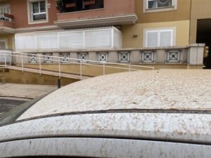Lluvia de barro en Ibiza