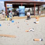 El Foro Marino organiza un ´cotillatón’ y recolecta 540 colillas, 2,8 kilos de plásticos y microplástico