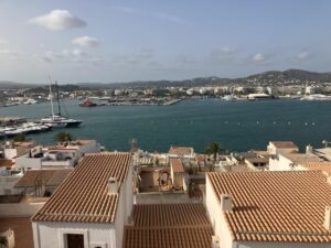Vistas desde una de las casas en sa Penya.