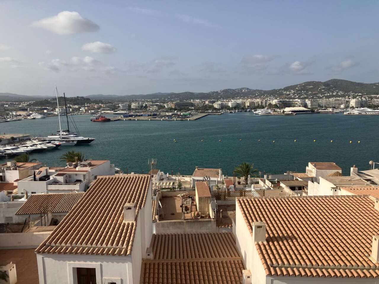 Vistas desde una de las casas en sa Penya.