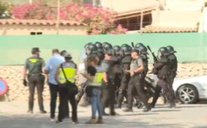 Antidisturbios de la Guardia Civil