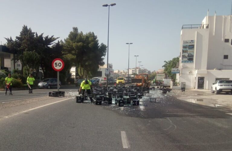 Camión en la carretera de Sant Joan