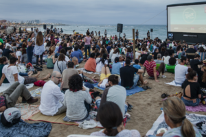 Cine en la playa