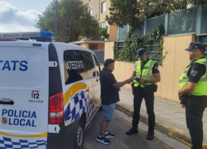 Controles de la Polic&iacute;a Local de Ibiza.