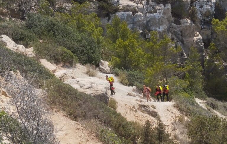 Rescate de los Bomberos de Ibiza.