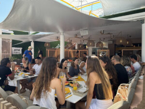 Desayuno de O Beach.
