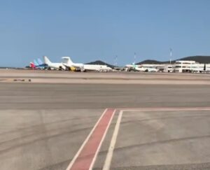 La pista del aeropuerto de Ibiza