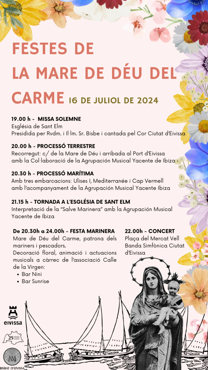ibiza d&iacute;a de la virgen del Carmen