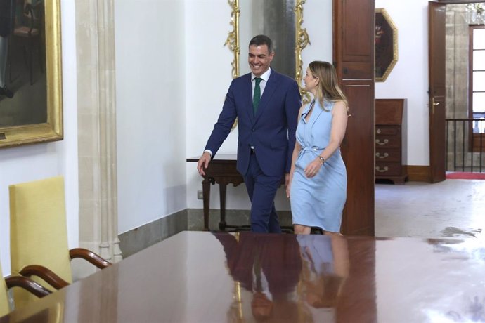 Marga Prohens y Pedro Sánchez