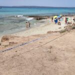 Desprendimiento de rocas en Formentera.