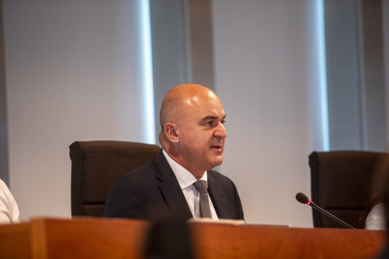 El presidente del Consell de Ibiza, Vicent Marí, en el Debate de Política General.