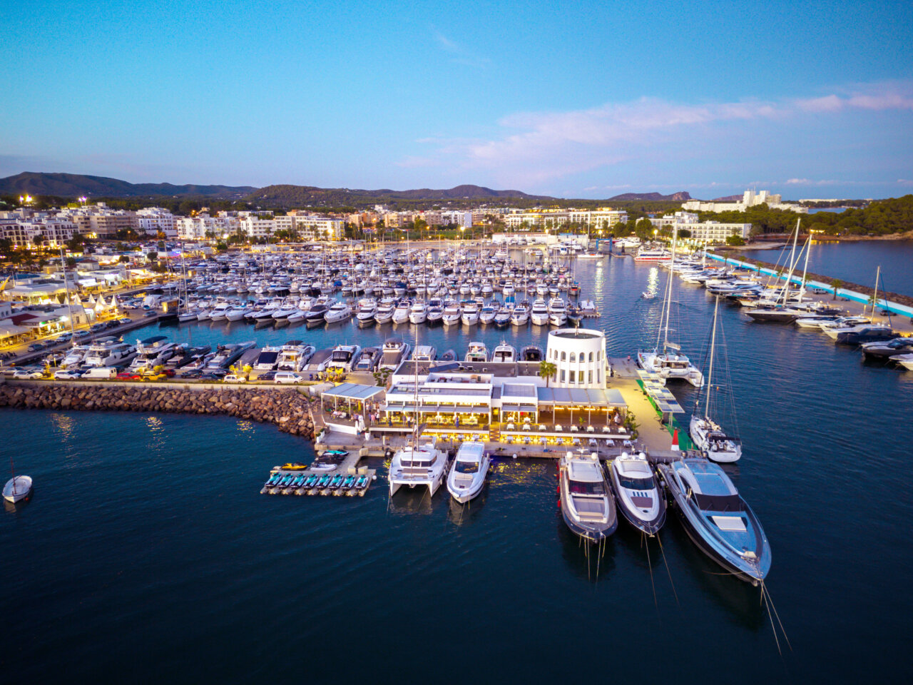 Vista aérea de CBbC Marina Santa Eulària.