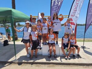 Deportistas del Club N&agrave;utic Sant Antoni.