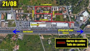 Zona hipercentro cortes previstos
