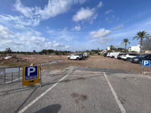 Estacionamiento temporal fiestas Jes&uacute;s en Santa Eul&agrave;ria.
