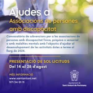 Ayudas del Ayuntamiento de Sant Antoni.